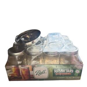 NEW Ball Mason Jar 12 Quart (32 oz.) Pantry Canning Funnel Lifter Starter Set